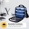 Superio Insulated Lunch Bag with Containers, Thermal Lined Lunch Box, Denim Blue
